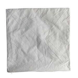Pottery Barn 18" Square Cotton Textured Throw Pillow Cover Zipper Neutral Tan
